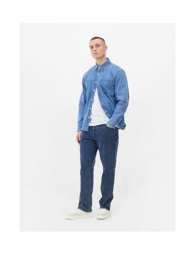 Jean droit à taille mi-haute