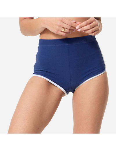 Bas de maillot de bain surf shorty taille haute Femme - Caro Bleu