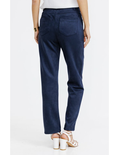 Pantalon 5 poches en suédine