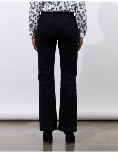 Pantalon long uni NOIR Femme