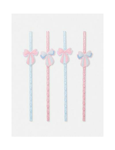 Lot de 4 pailles fantaisie