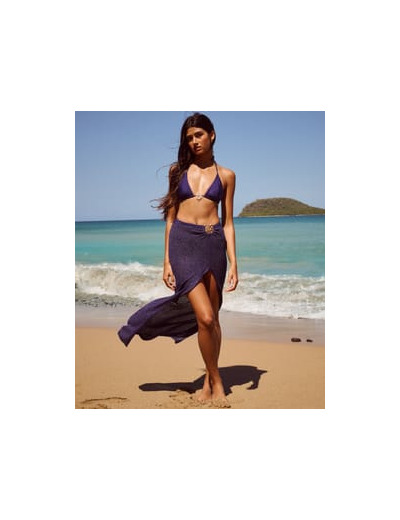 Jupe longue en crochet avec bijou soleil