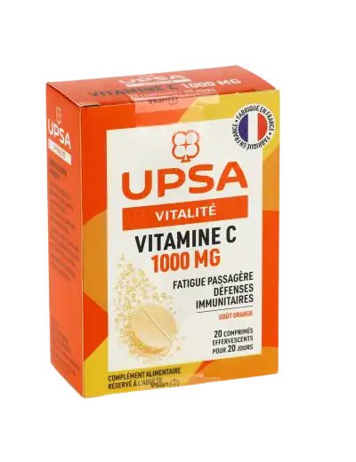 Upsa Vitamine C 1000 Comprimés Effervescents 2 Tubes De 10