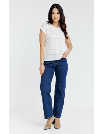 Tee-shirt rayé manches courtes