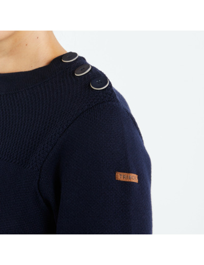 Pull marin Femme bleu marine