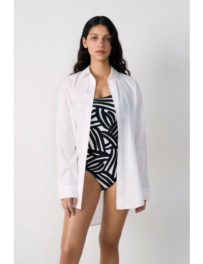 Chemise longue de plage