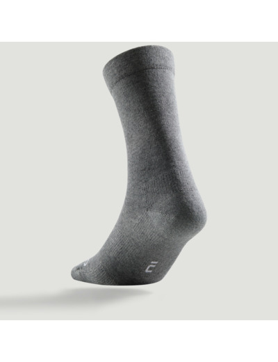 CHAUSSETTES DE SPORT HAUTES RS 160 GRIS LOT DE 3