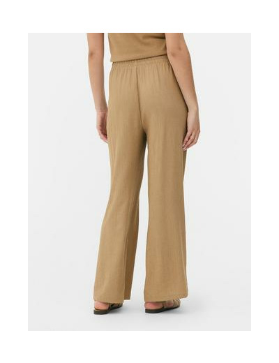 Pantalon large en tissu froissé