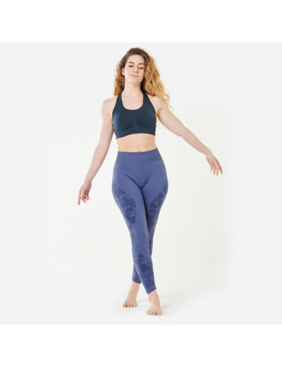Brassière bretelles croisées maintien léger Femme, Bleu