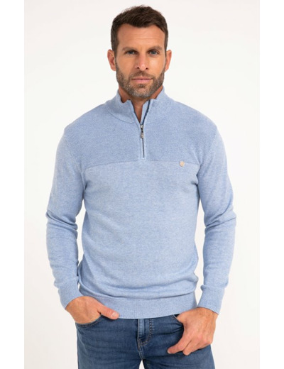 Pull col montant uni Contrast