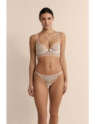 Soutien-gorge bustier en broderie,Soutien-gorge bustier en broderie;${refinementColor}