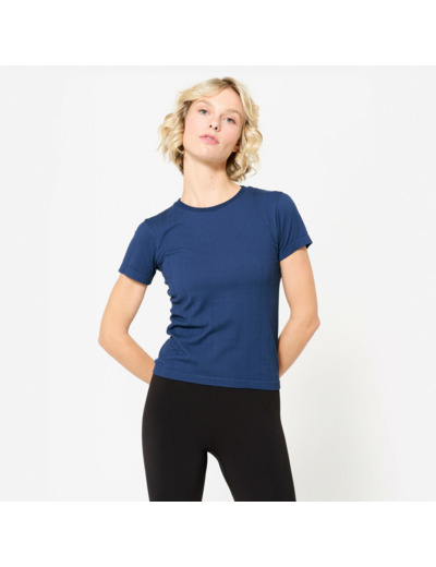 T-Shirt à Manches Courtes et Respirant pour Femme - Bleu Nuit