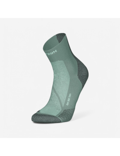 Chaussettes de running KIPRUN run900 fines mid vertes
