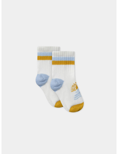 Chaussettes jacquard mer