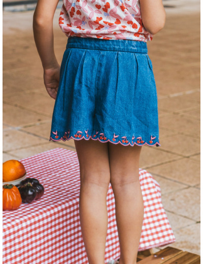 Short en jean large