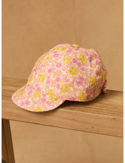 Casquette imprimé fleuri