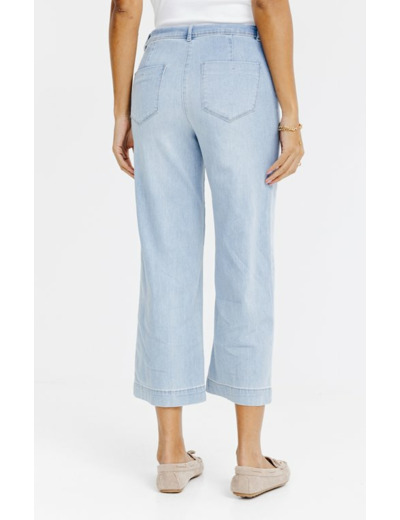 Pantacourt large en denim