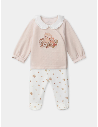 Ensemble naissance en velours