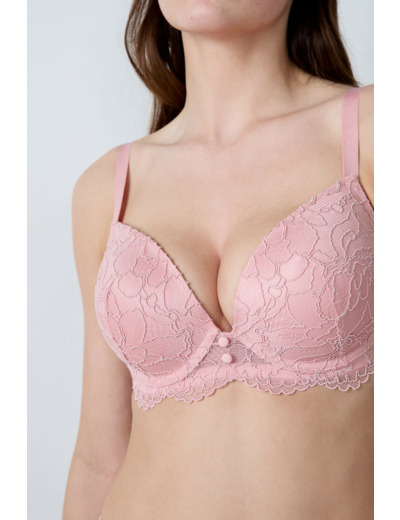 Soutien-gorge N.5 - Le coques fines plongeant en dentelle