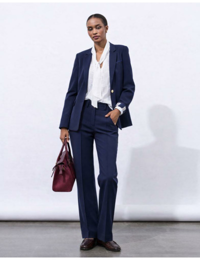 Veste tailleur unie MARINE Femme