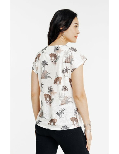 Tee-shirt col rond manches courtes