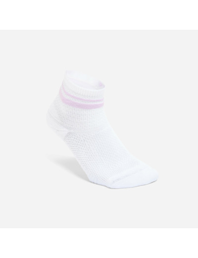 Chaussettes cheville, vert, blanc et violet, lot de 3