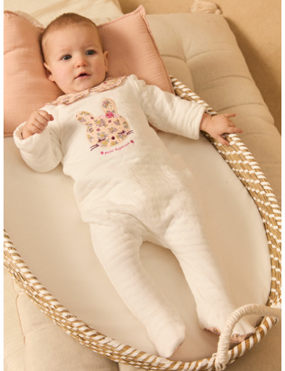 Grenouillère en tubique lapin