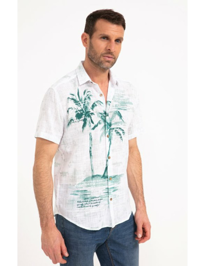 Chemise Palmier Aquarelle