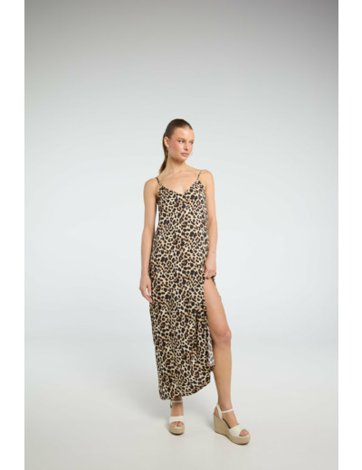 Robe maxi ample et ajustée