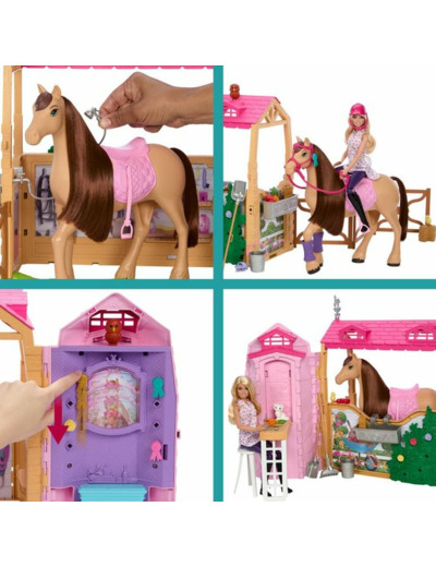 BARBIE ECURIE DE RÊVE AVEC ACCESSOIRES