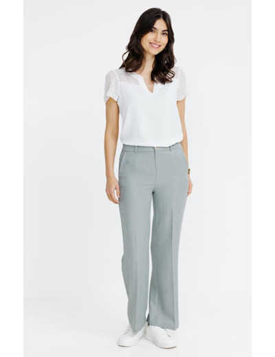 Pantalon de tailleur coupe large