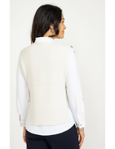 Pull ouvert sur les côtés