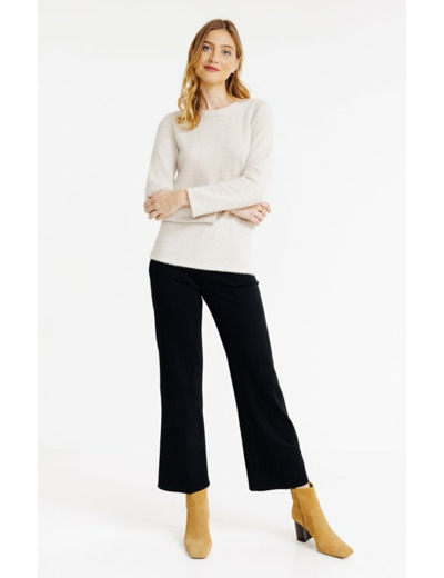 T-shirt uni col bateau