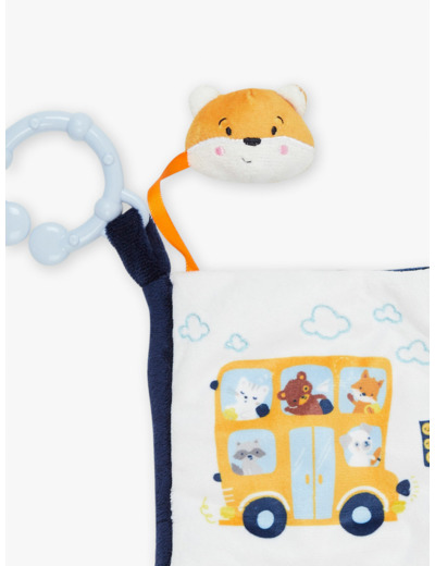 Livre d'éveil bleu et jaune