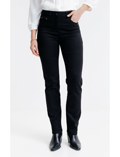 Pantalon coupe droite détail zip