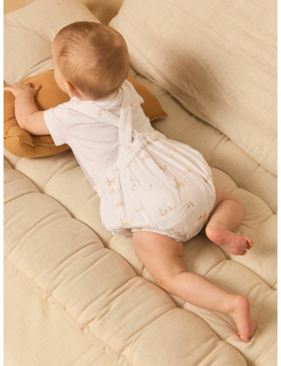 Ensemble body et barbotteuse en gaze de coton