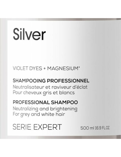 Shampooing déjaunissant Silver 500 ml