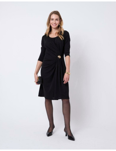Robe courte unie NOIR