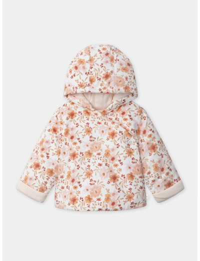 Veste à capuche en velours côtelé