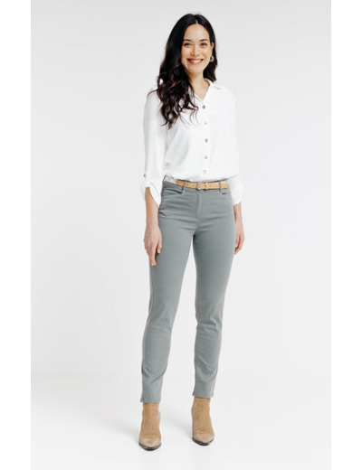 Pantacourt brodé lurex