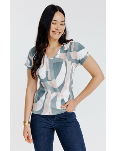 Tee-shirt imprimé manches courtes