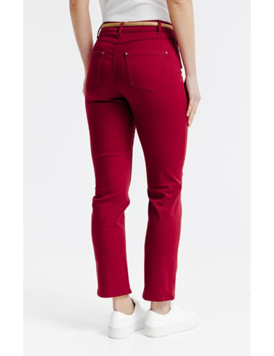 Pantacourt coton et ceinture