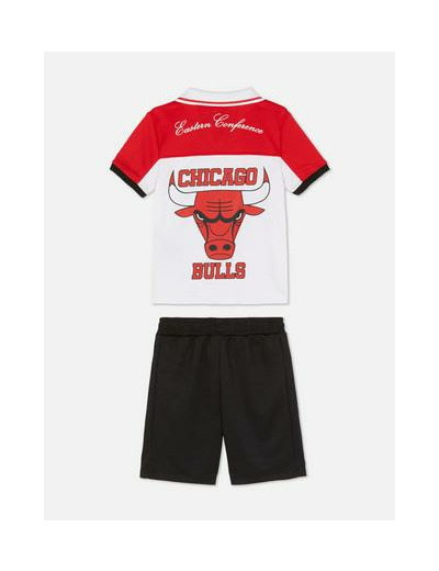 1,5–8 ans | Ensemble haut à col et short NBA Chicago Bulls