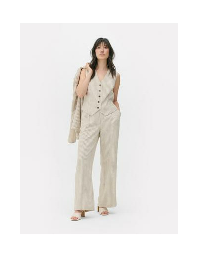 Gilet de costume à fines rayures