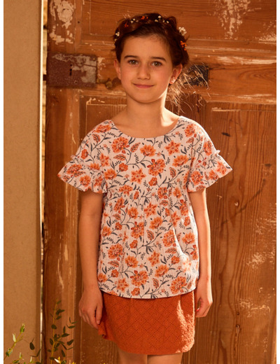 T-shirt à fleurs