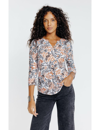 Tee-shirt imprimé manches 3/4