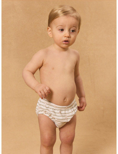 Couche de bain rayée