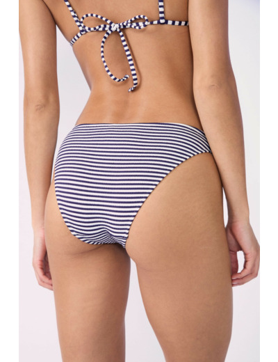 Culotte bikini bas de maillot avec rayures