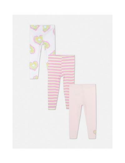 Lot de 3 leggings variés à taille stretch