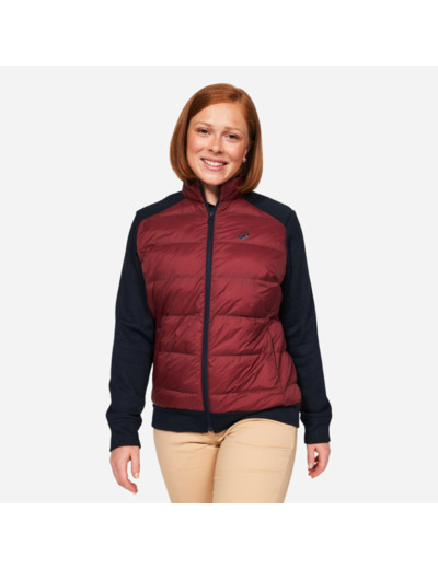Veste Hybride de golf Femme - CW900 Bleu & bordeaux